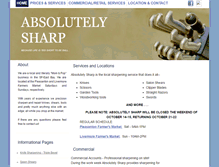 Tablet Screenshot of absolutelysharp.net